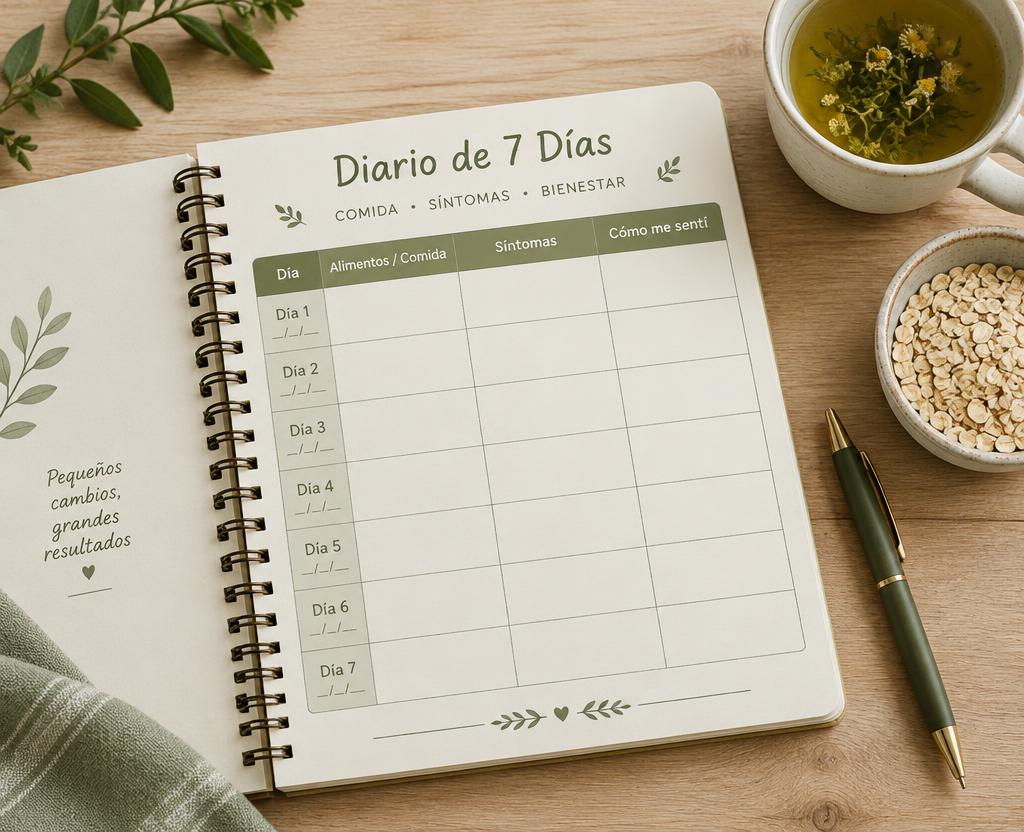 Diario de 7 Días para Reintroducir Alimentos